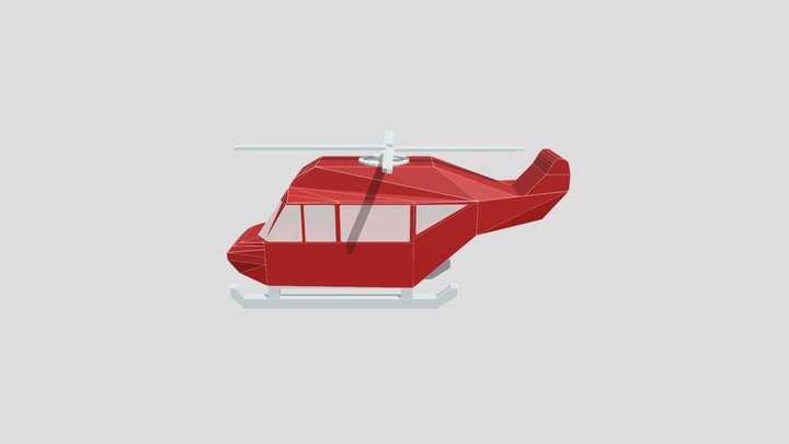 (lowpoly),(fictional) Tiger Helicopter:series:1 3D Model