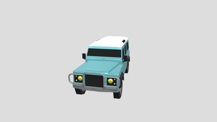 Low poly DEFENDER – Free 3D Model STL