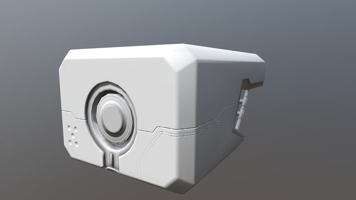 Robot Head 3D Model