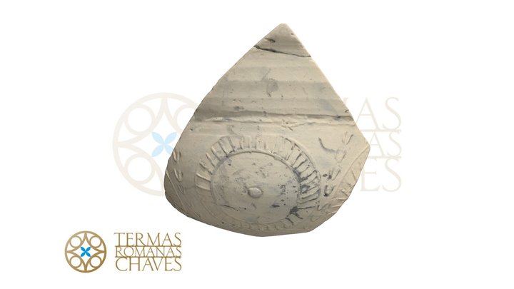 Fragmento de cerâmica. Termas romanas de Chaves 3D Model