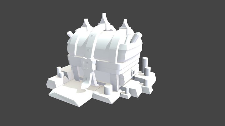 Magic Chest (Baked Mesh) 3D Model