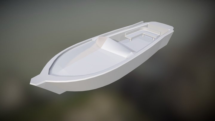 Low-poly Boat 3D Model