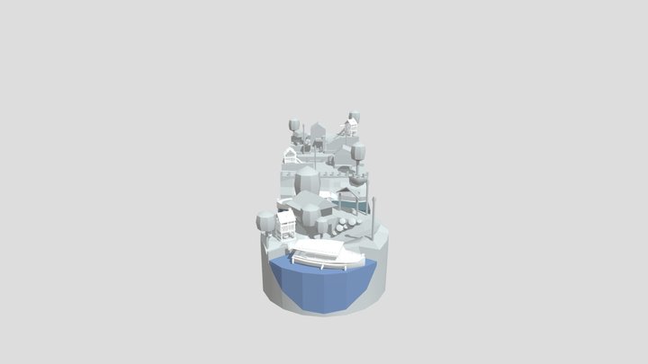 By the ocean: Blockout2 3D Model
