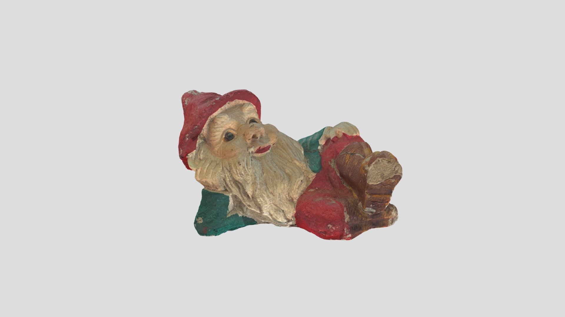 Happy Little Gnome Kicking Back
