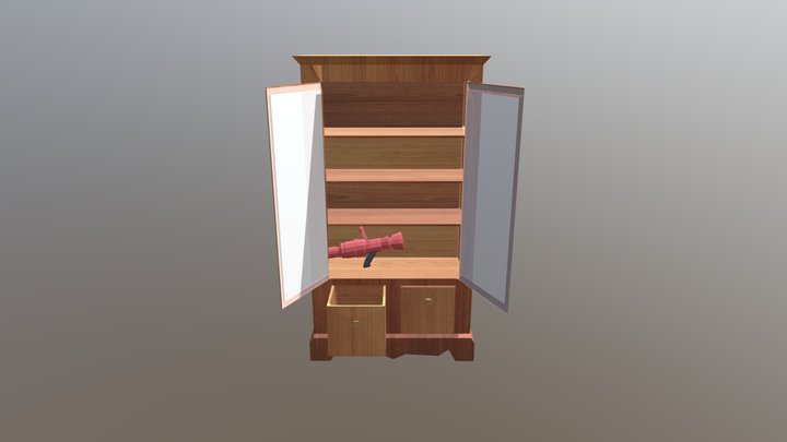 Cabinet Cannon 001 3D Model