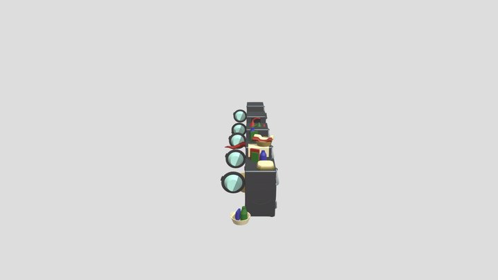Five different objects 3D Model