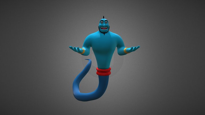Aladdin Genie - 3D Character 3D Model