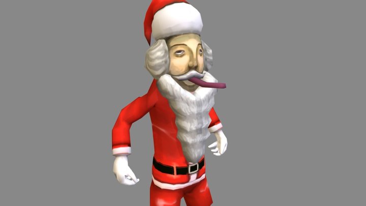 キノコ野郎・タケハタさんのやばいサンタ のCG 3D Model
