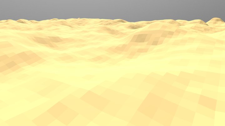 Desert-Low Poly 3D Model