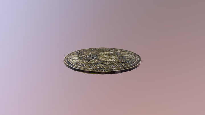Gold Septim Coin 3D Model