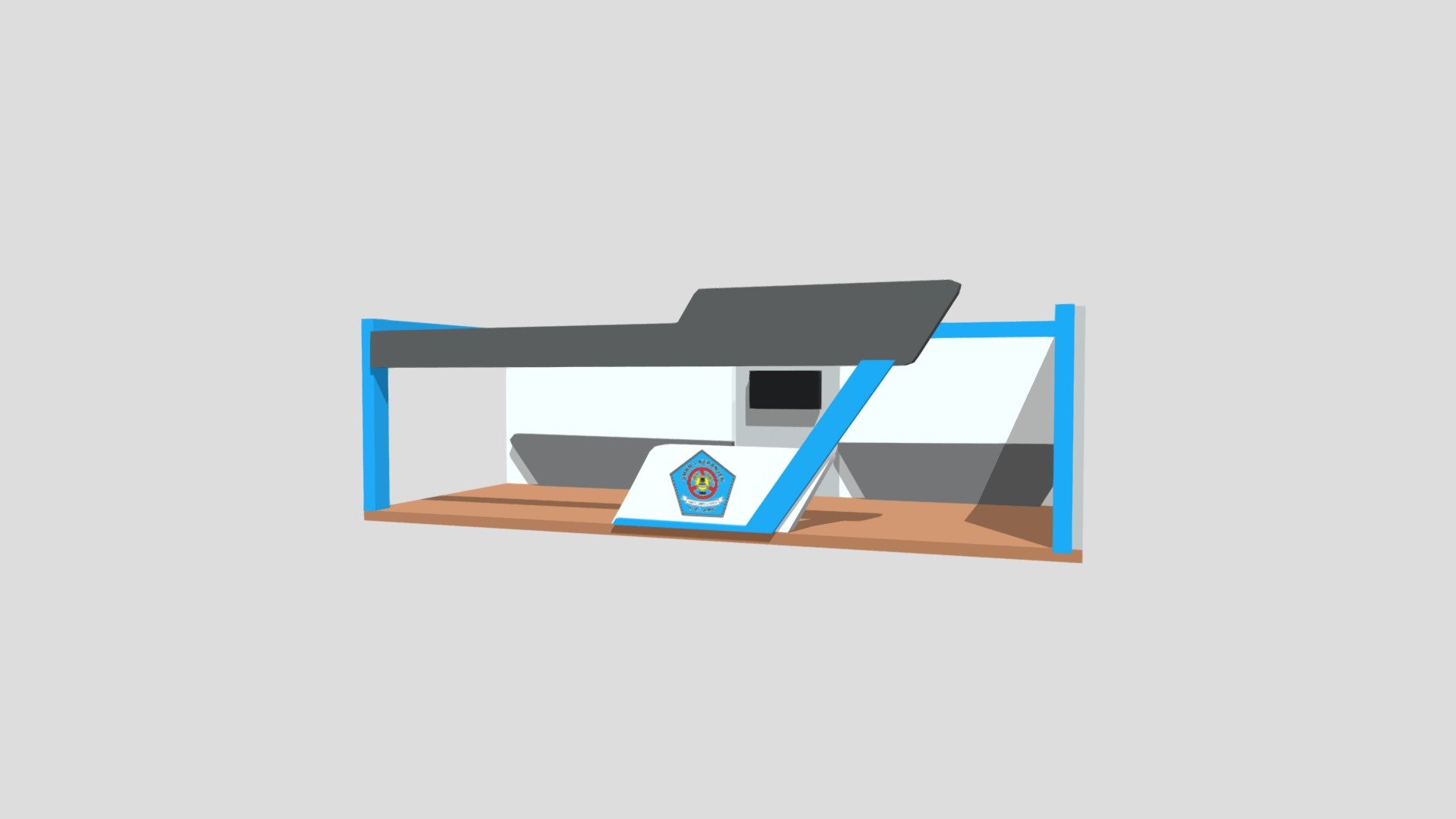 BOOTH KANESA - 3D model by puadsiswahyudi [3a7ec2e] - Sketchfab
