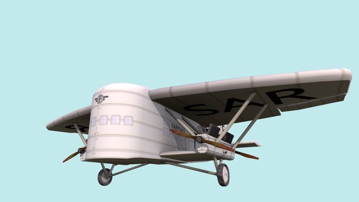 Flying Circus Farman F121 Jabiru 3D Model