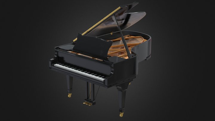 Grand Piano 3D Model