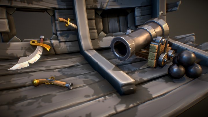 Pirates Story - Weapons Pack 3D Model