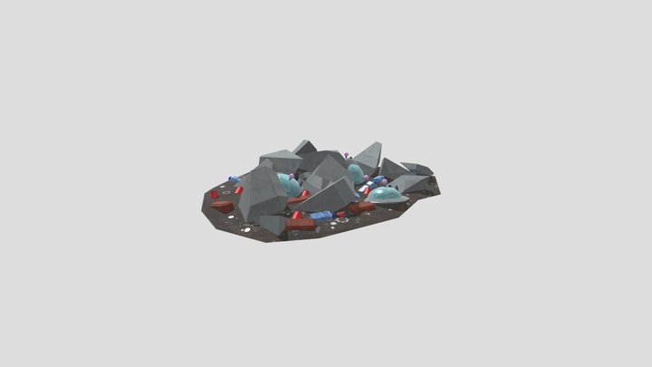 Arcade debris pile 3D Model