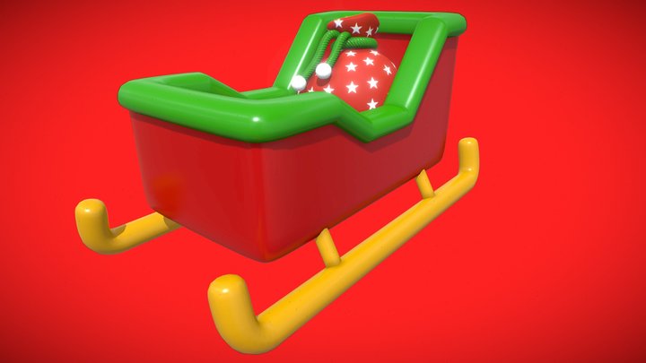 Christmas Sled 3D Model