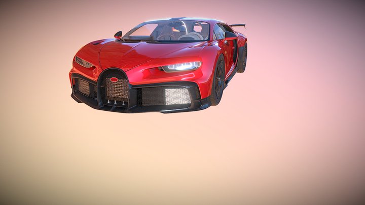 Bugatti chiron Pur Sport 3D Model