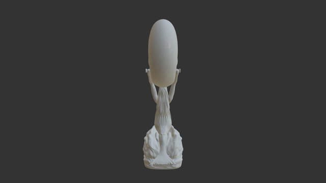 Louis Gudebrod, Mermaid Tiffany Desk Lamp 3D Model