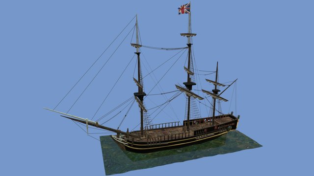 HMS Bounty – Free 3D Model STL