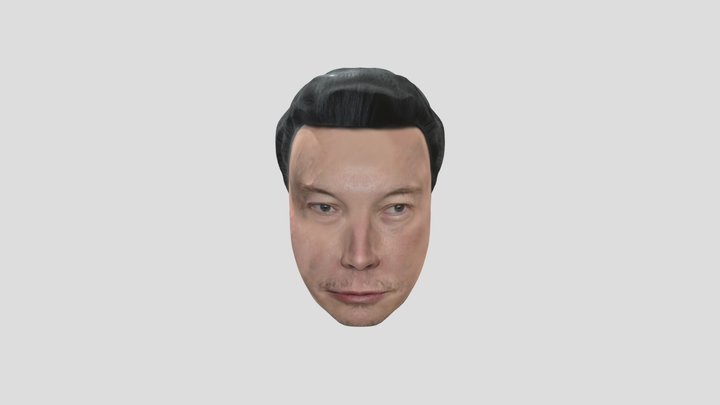 An attempt zBrush creation of Elon Musk 3D Model