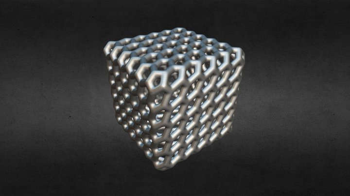 Patterned Cube 3D Model