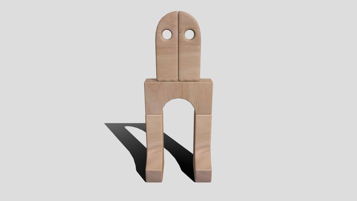 Block Person 3D Model