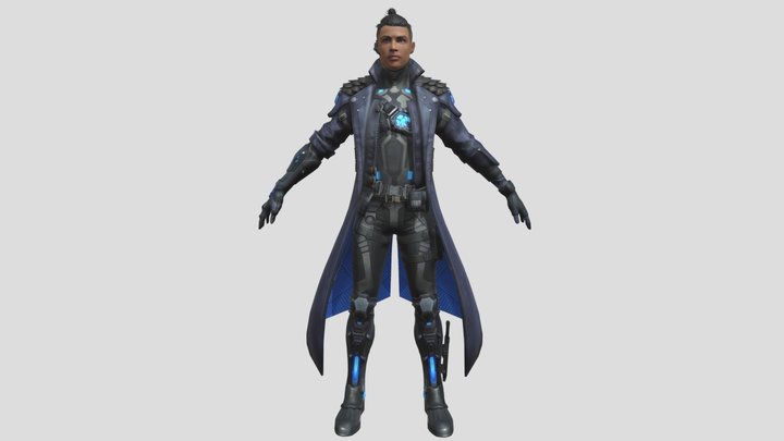 Free fire Chrono charector 3D model 3D Model