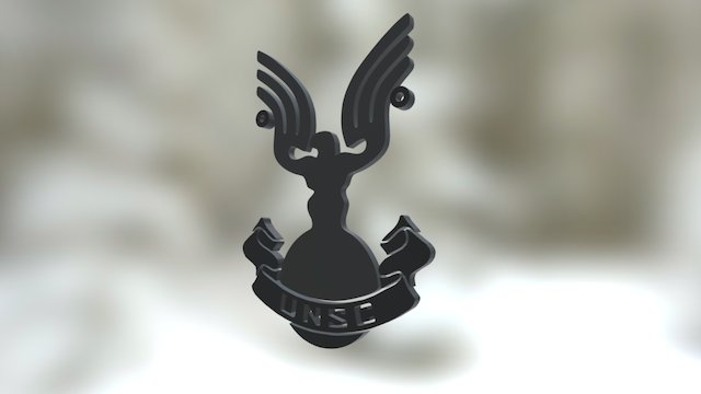 UNSC Logo Extrude 3D Model