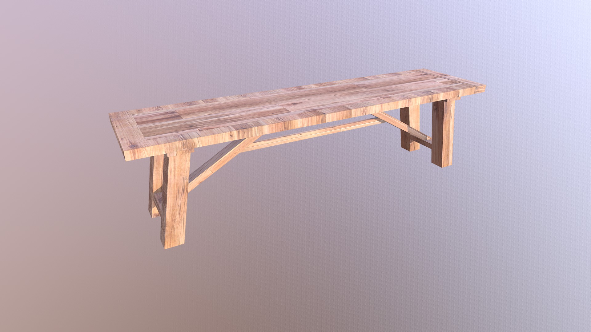Ruskin Bench - 3D model by insya [3a8706f] - Sketchfab