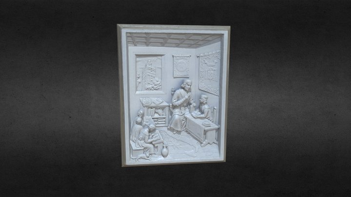 Relieve Elio Antonio de Nebrija 3D Model