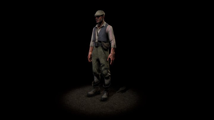 "Dishonored" male character 3D Model