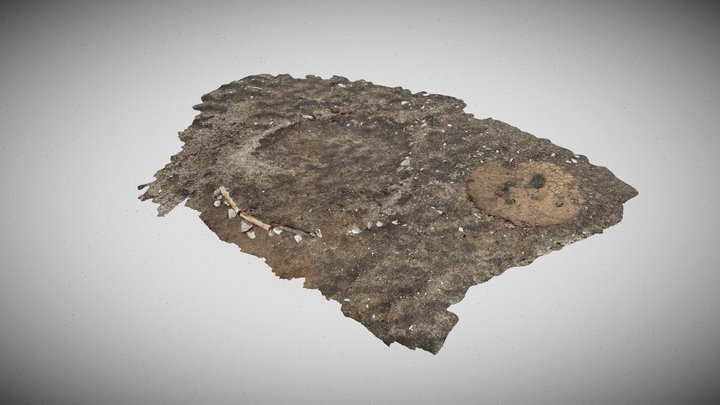 Foundation of a Mongolian ger (yurt) 3D Model