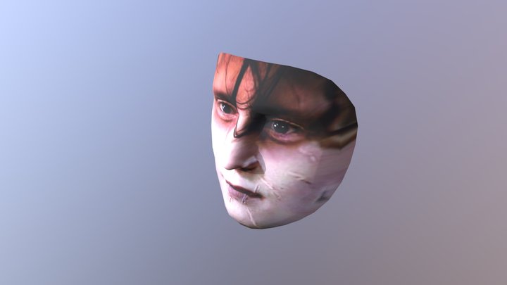 Edward Scissor hands face 3D Model