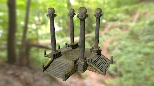Overgrown Ruins 3D Model