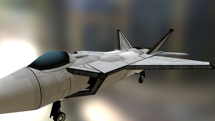 [cb_co] F-22 Raptor MRK III 3D Model