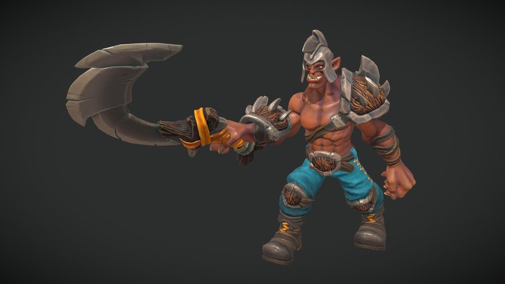 Fearless warrior 3D Model