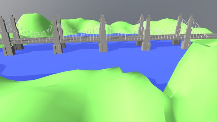 Estructura Puente 3D Model
