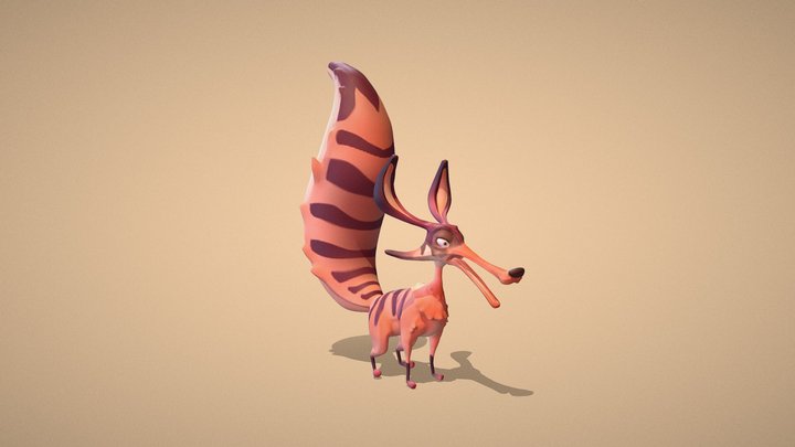 Desert Fox 3D Model