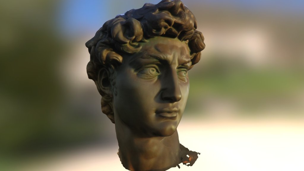 David Statue 3d Model