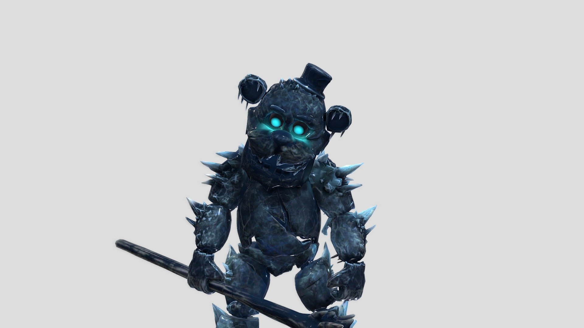 3D file FNAF / FIVE NIGHTS AT FREDDY'S Freddy Frost Bear Black Ice