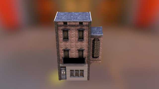 House 2_ Flower Store 3D Model
