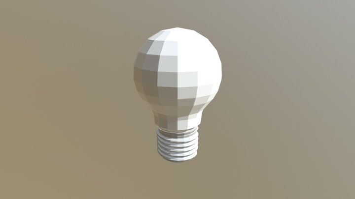 Incandescent Glass Light Bulb 3D Model