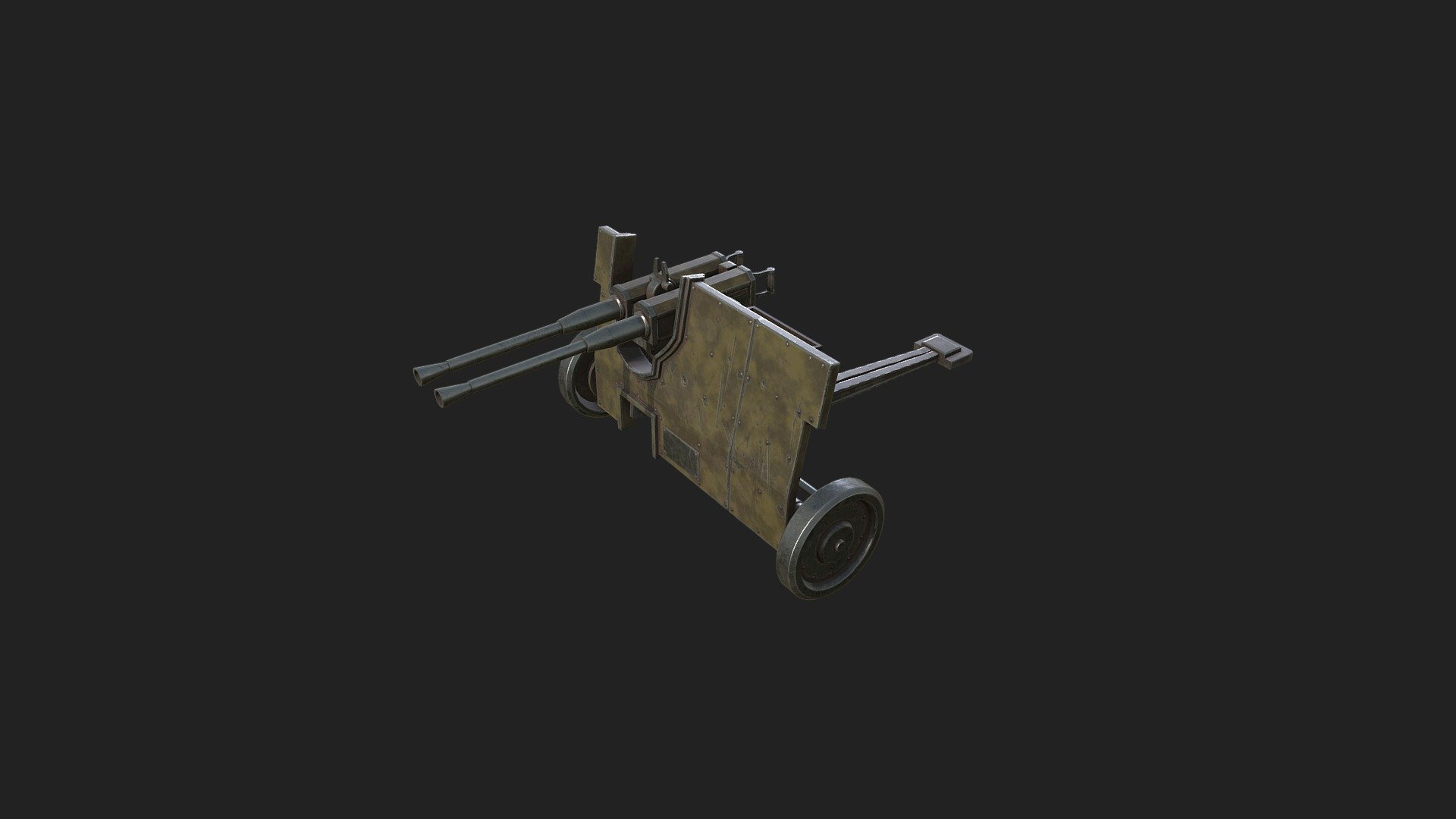 Foxhole Field Machine Gun 3D model by Clapfoot (clapfoot) [3a92b13