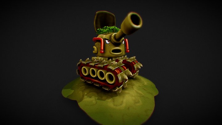 Tank A Lot - A cute little tank 3D Model