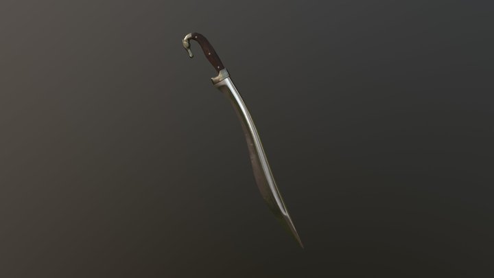 Cossacks' cold weapon Shashka 3D Model