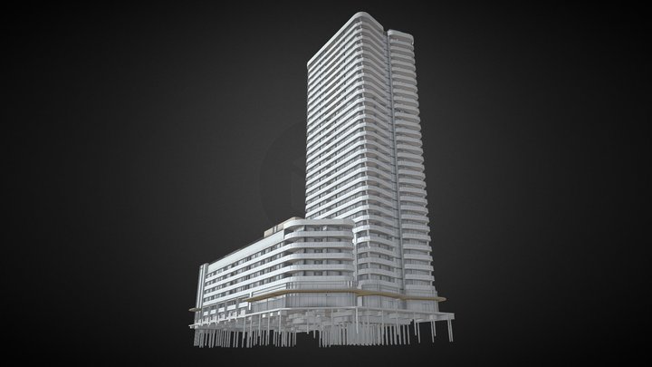 residential tower 3D Model