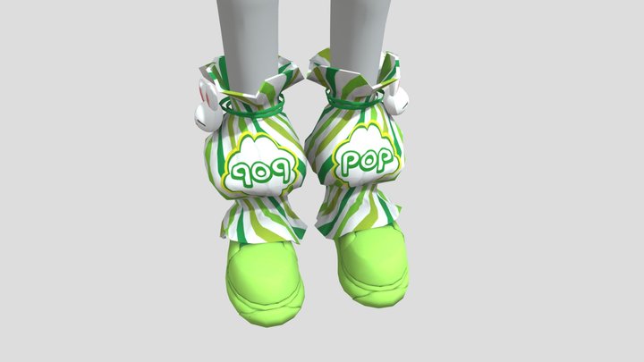 Shoes Zepeto Item 3D Model Template Unity file 3D Model