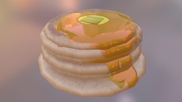 FoodFight Pancakes 3D Model