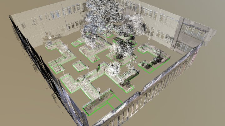 Binnentuin - Bestaande Toestand + Scandata 3D Model