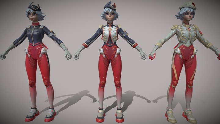 Maggie Firestorm Major Skin | Farlight 84 3D Model